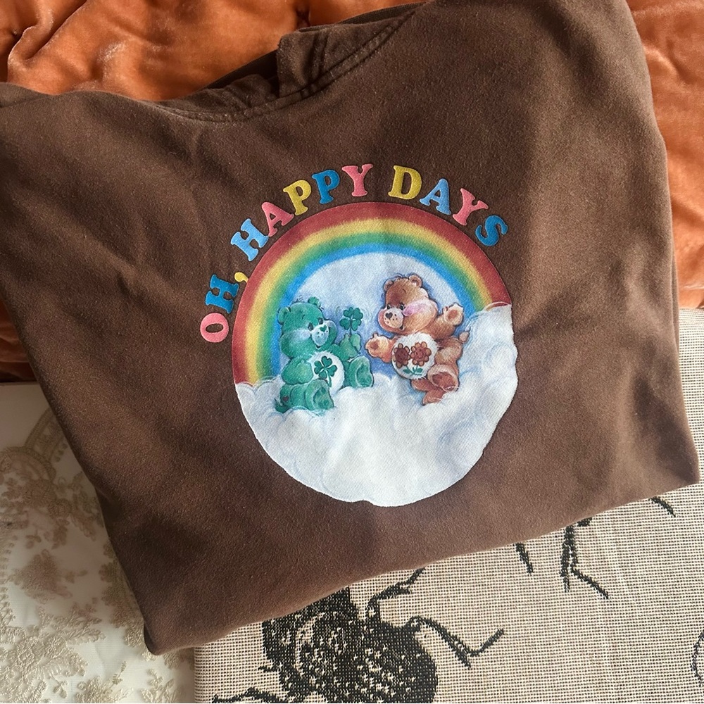 By Samii Ryan x Care Bears Happy Days Brown Hoodie